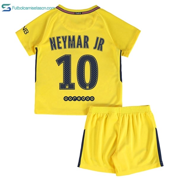 Camiseta Paris Saint Germain Niños 2ª Neymar JR 2017/18